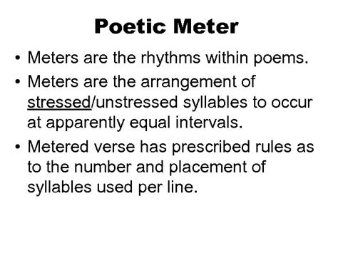 what does meter mean in music? how does it relate to poetry?